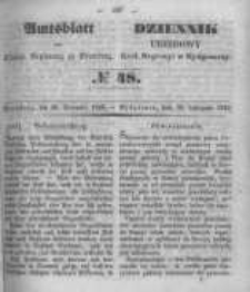 Amtsblatt der Königlichen Preussischen Regierung zu Bromberg. 1849.11.30 No.48