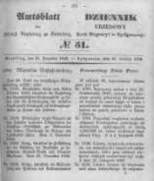 Amtsblatt der Königlichen Preussischen Regierung zu Bromberg. 1849.12.21 No.51