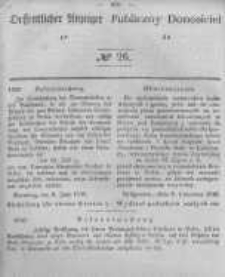 Oeffentlicher Anzeiger zum Amtsblatt No.26 der Königl. Preuss. Regierung zu Bromberg. 1846