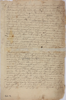 Transsumpt dokumentu erekcyjnego z 10.XII.1670