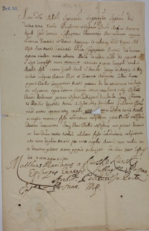 Maciej Marian Kurski, biskup sufragan poznański zaświadcza konsekrację dw&oacute;ch ołtarzy w kościele Kongregacji Oratorium św. Filipa Neri na Świętej G&oacute;rze w Gostyniu