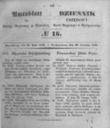 Amtsblatt der Königlichen Preussischen Regierung zu Bromberg. 1849.04.20 No.16