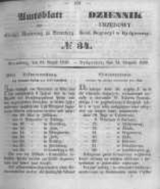 Amtsblatt der Königlichen Preussischen Regierung zu Bromberg. 1849.08.24 No.34