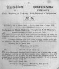 Amtsblatt der Königlichen Preussischen Regierung zu Bromberg. 1850.01.25 No.5