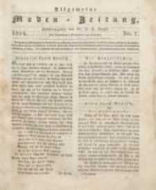 Allgemeine Moden-Zeitung : eine Zeitschrift für die gebildete Welt, begleitet von dem Bilder-Magazin für die elegante Welt 1824 Nr7