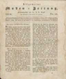 Allgemeine Moden-Zeitung : eine Zeitschrift für die gebildete Welt, begleitet von dem Bilder-Magazin für die elegante Welt 1824 Nr13