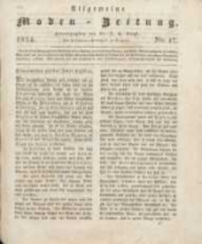 Allgemeine Moden-Zeitung : eine Zeitschrift f&uuml;r die gebildete Welt, begleitet von dem Bilder-Magazin f&uuml;r die elegante Welt 1824 Nr17