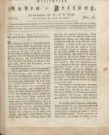 Allgemeine Moden-Zeitung : eine Zeitschrift für die gebildete Welt, begleitet von dem Bilder-Magazin für die elegante Welt 1824 Nr27