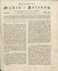 Allgemeine Moden-Zeitung : eine Zeitschrift für die gebildete Welt, begleitet von dem Bilder-Magazin für die elegante Welt 1824 Nr31
