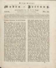 Allgemeine Moden-Zeitung : eine Zeitschrift für die gebildete Welt, begleitet von dem Bilder-Magazin für die elegante Welt 1824 Nr36