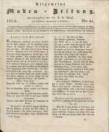 Allgemeine Moden-Zeitung : eine Zeitschrift für die gebildete Welt, begleitet von dem Bilder-Magazin für die elegante Welt 1824 Nr41