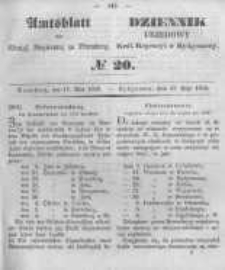 Amtsblatt der K&ouml;niglichen Preussischen Regierung zu Bromberg. 1850.05.17 No.20