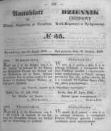Amtsblatt der Königlichen Preussischen Regierung zu Bromberg. 1850.08.16 No.33