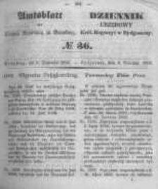 Amtsblatt der Königlichen Preussischen Regierung zu Bromberg. 1850.09.06 No.36
