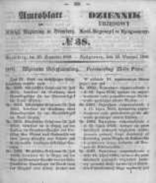 Amtsblatt der Königlichen Preussischen Regierung zu Bromberg. 1850.09.20 No.38