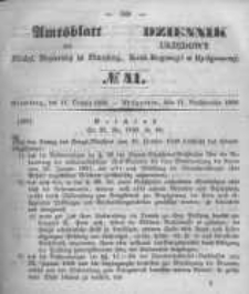 Amtsblatt der K&ouml;niglichen Preussischen Regierung zu Bromberg. 1850.10.11 No.41