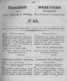 Amtsblatt der Königlichen Preussischen Regierung zu Bromberg. 1850.10.25 No.43