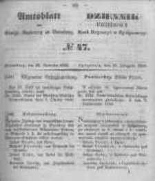 Amtsblatt der Königlichen Preussischen Regierung zu Bromberg. 1850.11.22 No.47