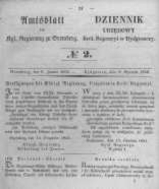 Amtsblatt der K&ouml;niglichen Preussischen Regierung zu Bromberg. 1852.01.09 No.2