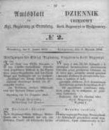 Amtsblatt der Königlichen Preussischen Regierung zu Bromberg. 1852.01.09 No.2