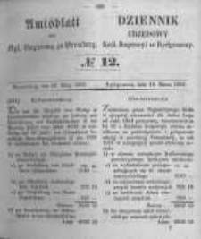 Amtsblatt der Königlichen Preussischen Regierung zu Bromberg. 1852.03.19 No.12
