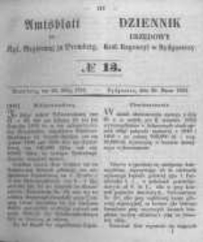 Amtsblatt der Königlichen Preussischen Regierung zu Bromberg. 1852.03.26 No.13