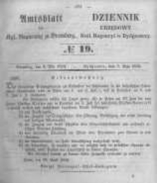 Amtsblatt der K&ouml;niglichen Preussischen Regierung zu Bromberg. 1852.05.07 No.19