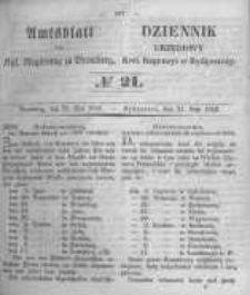 Amtsblatt der Königlichen Preussischen Regierung zu Bromberg. 1852.05.21 No.21