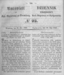 Amtsblatt der Königlichen Preussischen Regierung zu Bromberg. 1852.05.28 No.22