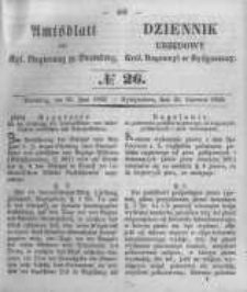 Amtsblatt der Königlichen Preussischen Regierung zu Bromberg. 1852.06.25 No.26