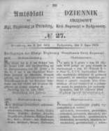 Amtsblatt der Königlichen Preussischen Regierung zu Bromberg. 1852.07.02 No.27