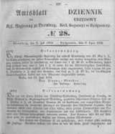 Amtsblatt der Königlichen Preussischen Regierung zu Bromberg. 1852.07.09 No.28