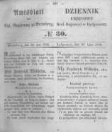 Amtsblatt der Königlichen Preussischen Regierung zu Bromberg. 1852.07.23 No.30