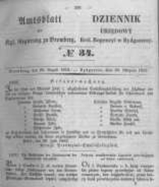Amtsblatt der Königlichen Preussischen Regierung zu Bromberg. 1852.08.20 No.34