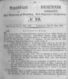 Amtsblatt der Königlichen Preussischen Regierung zu Bromberg. 1853.03.25 No.12