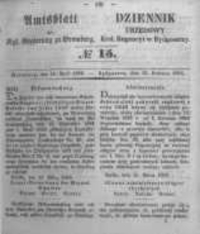 Amtsblatt der Königlichen Preussischen Regierung zu Bromberg. 1853.04.15 No.15