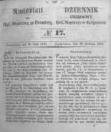 Amtsblatt der Königlichen Preussischen Regierung zu Bromberg. 1853.04.29 No.17