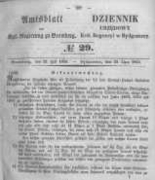 Amtsblatt der Königlichen Preussischen Regierung zu Bromberg. 1853.07.22 No.29