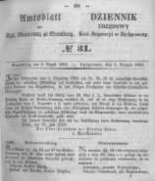 Amtsblatt der Königlichen Preussischen Regierung zu Bromberg. 1853.08.05 No.31