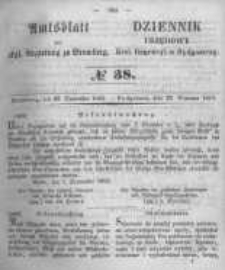 Amtsblatt der Königlichen Preussischen Regierung zu Bromberg. 1853.09.23 No.38