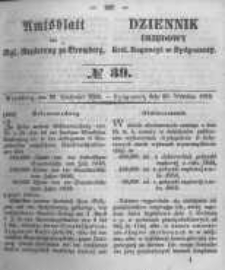 Amtsblatt der Königlichen Preussischen Regierung zu Bromberg. 1853.09.30 No.39