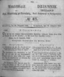 Amtsblatt der Königlichen Preussischen Regierung zu Bromberg. 1853.11.25 No.47