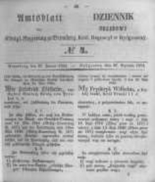 Amtsblatt der Königlichen Preussischen Regierung zu Bromberg. 1854.01.27 No.4