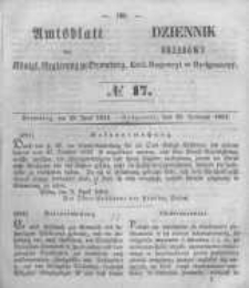 Amtsblatt der Königlichen Preussischen Regierung zu Bromberg. 1854.04.28 No.17