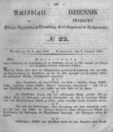 Amtsblatt der Königlichen Preussischen Regierung zu Bromberg. 1854.06.02 No.22