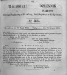 Amtsblatt der Königlichen Preussischen Regierung zu Bromberg. 1854.08.18 No.33