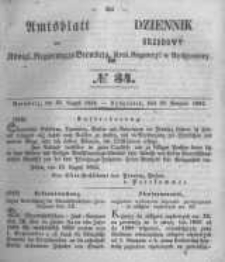 Amtsblatt der Königlichen Preussischen Regierung zu Bromberg. 1854.08.25 No.34