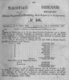 Amtsblatt der Königlichen Preussischen Regierung zu Bromberg. 1854.10.06 No.40