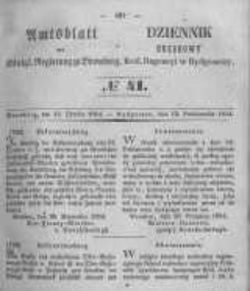 Amtsblatt der K&ouml;niglichen Preussischen Regierung zu Bromberg. 1854.10.13 No.41