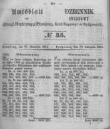 Amtsblatt der Königlichen Preussischen Regierung zu Bromberg. 1854.11.10 No.45